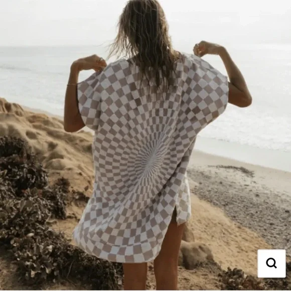 Sandcloud Lana Coverup chekered NWT - Picture 3 of 4